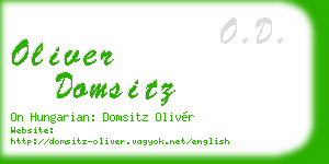 oliver domsitz business card